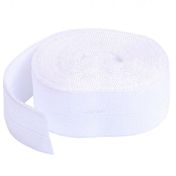 by Annie, Fold-Over Elastic 3/4 Inches x 2 Yards - White