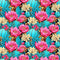 Cacti & Flowers Fabric - ineedfabric.com