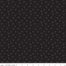 Calico Floral Tone On Tone - Black - ineedfabric.com