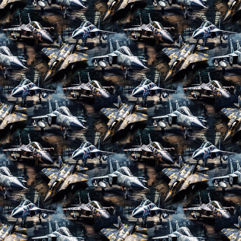 Camo Military Fighter Jet Fabric - ineedfabric.com