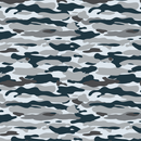 Camouflage Fabric - Navy/Gray - ineedfabric.com