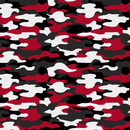 Cotton Fabric - Pattern Fabric - Fashion Camo Camouflage Red Black White -  4my3boyz Fabric