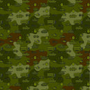 Camouflage Military Transportation Fabric - Green - ineedfabric.com