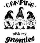 Camping With My Gnomies Fabric Panel - ineedfabric.com