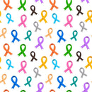 Cancer Awareness Ribbons Fabric - ineedfabric.com