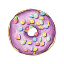 Candied Doughnut Fabric Panel - Purple - ineedfabric.com