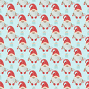 Candy Cane Gnome With Presents Fabric - Blue - ineedfabric.com