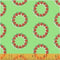 Candy Cane Lane Wreath Fabric - Green - ineedfabric.com