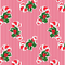 Candy Canes & Stripes Fabric - Red - ineedfabric.com