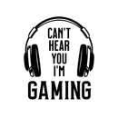 Can't Hear You I'm Gaming Fabric Panel - ineedfabric.com