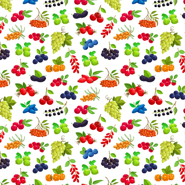 Cartoon Berries Fabric - Multi - ineedfabric.com