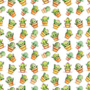 Cartoon Cactus Fabric - ineedfabric.com