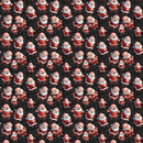 Cartoon Cheerful Santa Fabric - ineedfabric.com