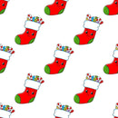 Cartoon Christmas Stockings Fabric - ineedfabric.com
