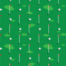 Cartoon Golf Field Fabric - ineedfabric.com