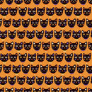 Cartoon Halloween Cat Head Fabric - ineedfabric.com