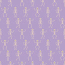 Cartoon Halloween Dancing Skeleton Fabric - ineedfabric.com