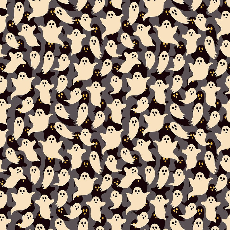 Cartoon Halloween Ghoul Fabric - ineedfabric.com