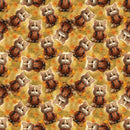 Cartoon Kittens In Fall Fabric - ineedfabric.com