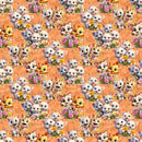 Cartoon Playful Kitten Fabric - ineedfabric.com