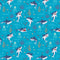 Cartoon Underwater Sharks Fabric - ineedfabric.com