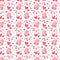 Cartoon Valentine Gnome Fabric - Pink - ineedfabric.com
