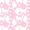 Cat And Heart Fabric - Pink - ineedfabric.com