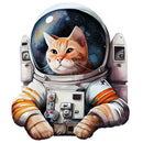 Cat Astronaut 4 Fabric Panel - ineedfabric.com