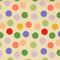 Celebrations, Large Colorful Dot Fabric - Cream - ineedfabric.com