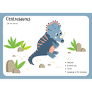 Centrosaurus Flash Card Fabric Panel - ineedfabric.com