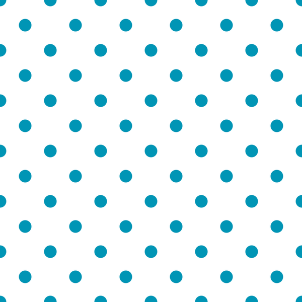 Cerulean Blue Dots Fabric - White - ineedfabric.com