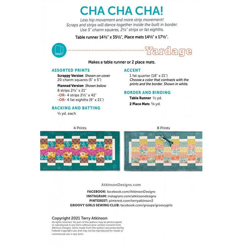Cha Cha Cha Pattern - ineedfabric.com