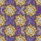 Chamomile Flowers Bouquets Fabric - Purple - ineedfabric.com