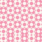 Checkerboard Retro Flowers Fabric - Pink - ineedfabric.com