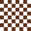 Checkered Basics Fabric - Chocolate - ineedfabric.com