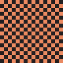 Checkered Basics Fabric - Copper River on Black - ineedfabric.com