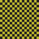 Checkered Basics Fabric - Gold on Black - ineedfabric.com