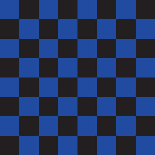 Checkered Basics Fabric - Navy Blue on Black - ineedfabric.com