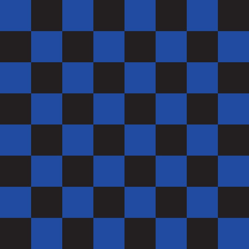 Checkered Basics Fabric - Navy Blue on Black - ineedfabric.com