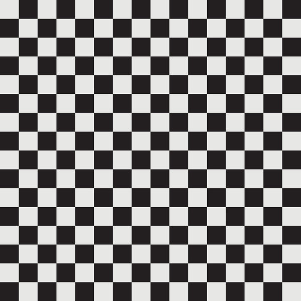 Checkered Basics Fabric - Platinum on Black - ineedfabric.com