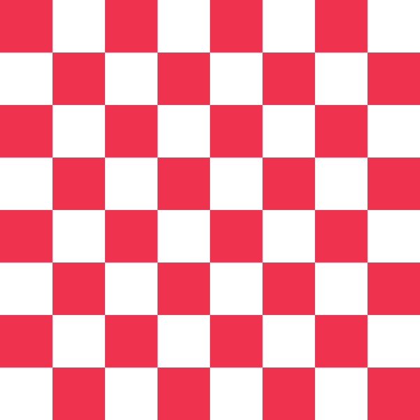 Checkered Basics Fabric - Red - ineedfabric.com