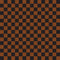 Checkered Basics Fabric - Russet on Black - ineedfabric.com