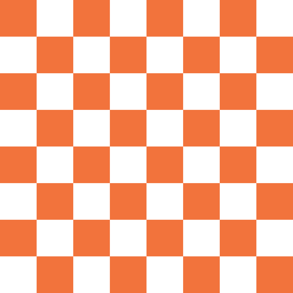 Checkered Basics Fabric - Soft Orange - ineedfabric.com