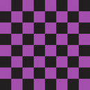 Checkered Basics Fabric - Soft Purple on Black - ineedfabric.com