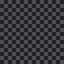 Checkered Basics Fabric - Steel Gray on Black - ineedfabric.com