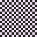Checkered Basics Fabric - Vintage Violet on Black - ineedfabric.com