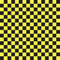 Checkered Basics Fabric - Yellow on Black - ineedfabric.com