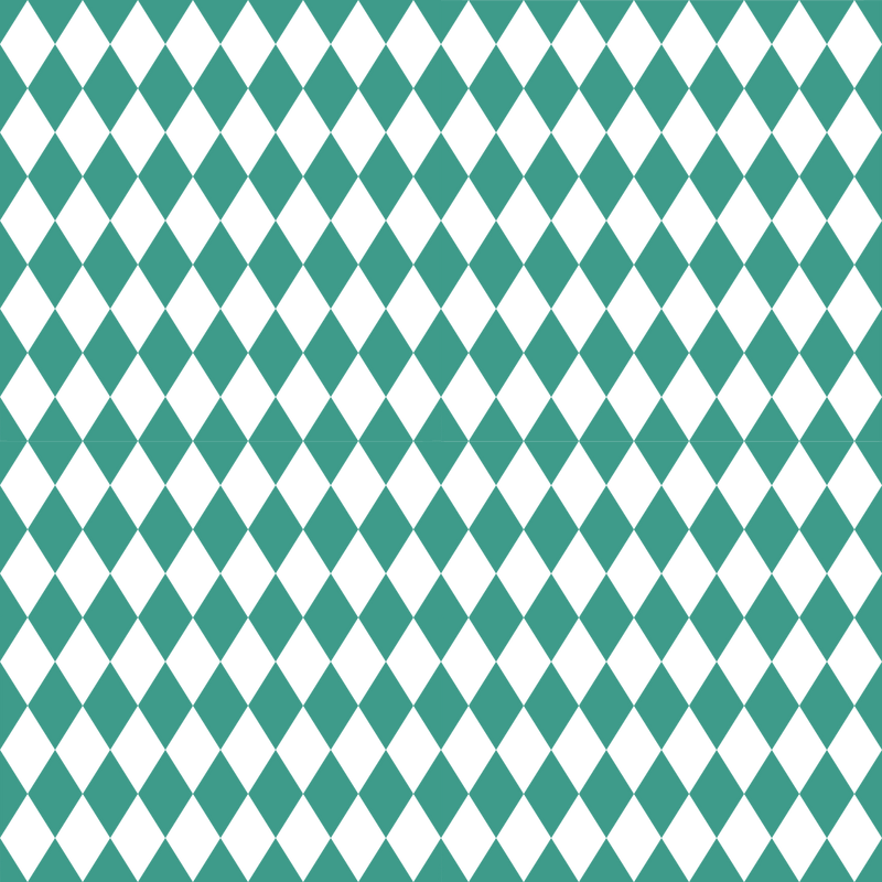 Checkered Diamond Pattern Basics Fabric - Atoll - ineedfabric.com