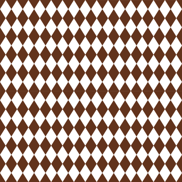 Checkered Diamond Pattern Basics Fabric - Chocolate - ineedfabric.com