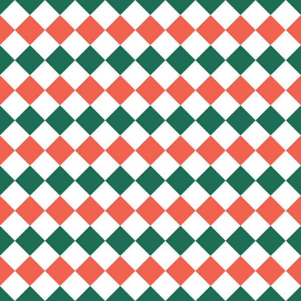 Checkered Diamond Pattern Basics Fabric - Christmas - ineedfabric.com